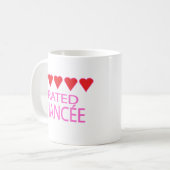 Five Heart Fiancée Kaffeetasse (Vorderseite Links)
