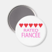 Five Heart Fiancée Magnet (Vorderseite/Rückseite)