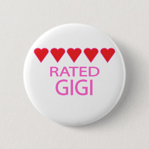 Five Heart Gigi Button