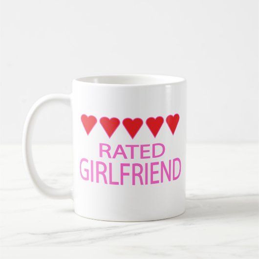 Five Heart Girlfriend Kaffeetasse (Links)