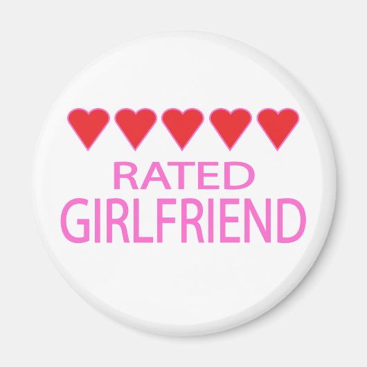 Five Heart Girlfriend Magnet (Vorne)