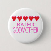 Five Heart Godmutter Button (Vorderseite)