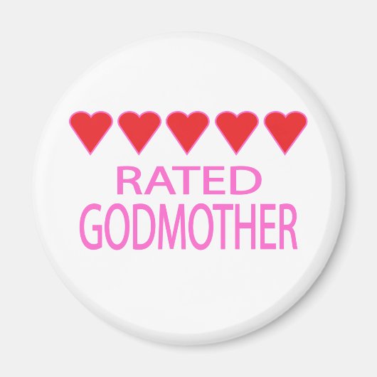 Five Heart Godmutter Magnet (Vorne)