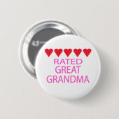 Five Heart Great Oma Button (Vorne & Hinten)