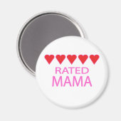 Five Heart Mama Magnet (Vorderseite/Rückseite)