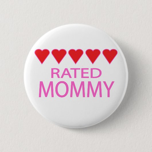 Five Heart Mommy Button (Vorderseite)