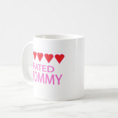 Five Heart Mommy Kaffeetasse (Vorderseite Links)
