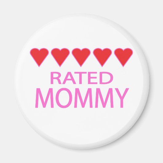 Five Heart Mommy Magnet (Vorne)