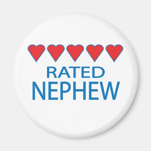 Five Heart Nephew Magnet (Vorne)