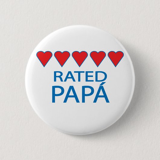 Five Heart Papá Button (Vorderseite)