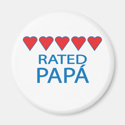 Five Heart Papá Magnet (Vorne)