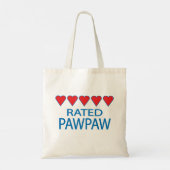 Five Heart PawPaw Tragetasche (Rückseite)
