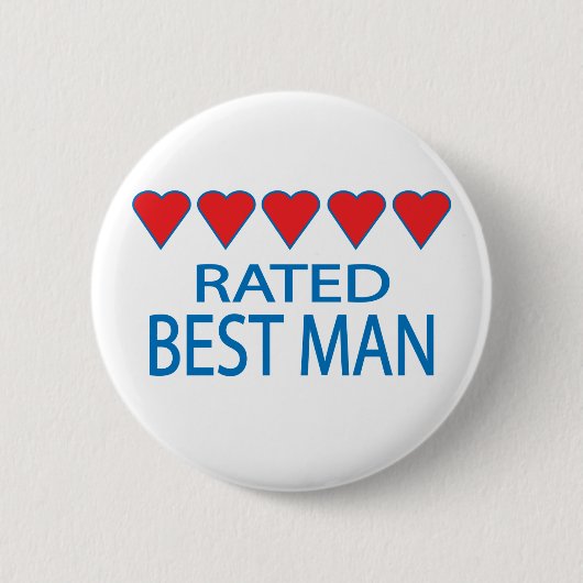 Five Heart Trauzeuge Button (Vorderseite)