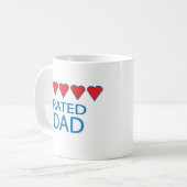 Five Heart Vater Kaffeetasse (Vorderseite Links)