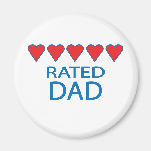 Five Heart Vater Magnet (Vorne)