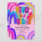 Five is a Vibe 5th Birthday Party Invitation Einladung (Vorne/Hinten)