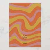 Five is a Vibe, Pink Orange Yellow 5th Birthday Einladung (Rückseite)