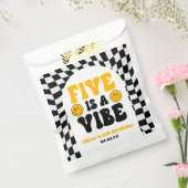 Five Is A Vibe Retro Fifth 5th Birthday Party Geschenktütchen (Versiegelt)