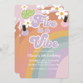 Five ist ein lebhafter Wellness-Center Rainbow 5.  Einladung (Vorne/Hinten)