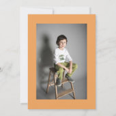 Five ist ein Spooky Vibe Foto Halloween 5. Geburts Einladung (Rückseite)