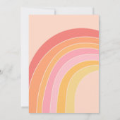 Five ist ein Vibe Groovy Hippie Rainbow 5. Geburts Einladung (Rückseite)