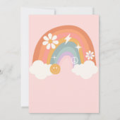 Five ist ein Vibe Rainbow Einladung (Rückseite)