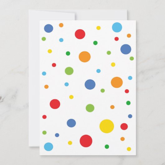 Five ist eine Vibe Birthday Einladung 5. Geburtsta (Rückseite)