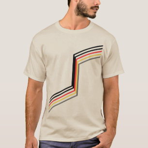 Five lines in’n’out (black, red, yellow, gray) T-Shirt