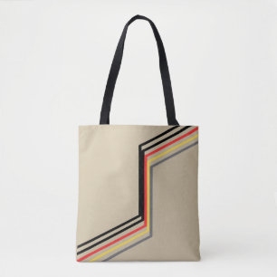Five lines in’n’out (black, red, yellow, gray) tasche