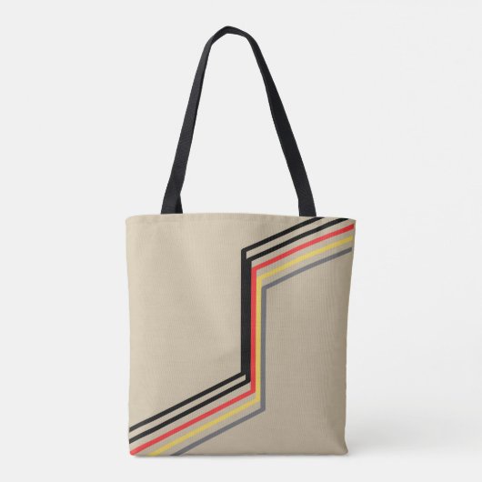 Five lines in’n’out (black, red, yellow, gray) tasche (Rückseite)