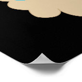 Five Llamas Funny Poster (Ecke)