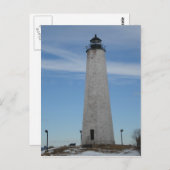 Five Mile Point Lighhouse New Haven CT Harbour Postkarte (Vorne/Hinten)