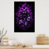 Five Nights at Freddys Animatronics mit Lila Poster (Küche)