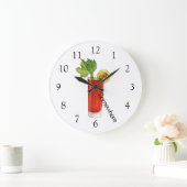 Five O'Clock Irgendwo blutig Mary Cocktail Große Wanduhr (Zuhause)