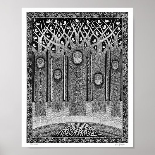 Five Owls Poster (Vorne)