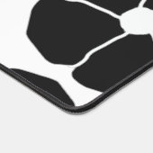 Five-Petal Black Flower Desk Mat Schreibtischunterlage (Ecke)