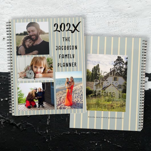 Five Photo Custom Family Planner Planer