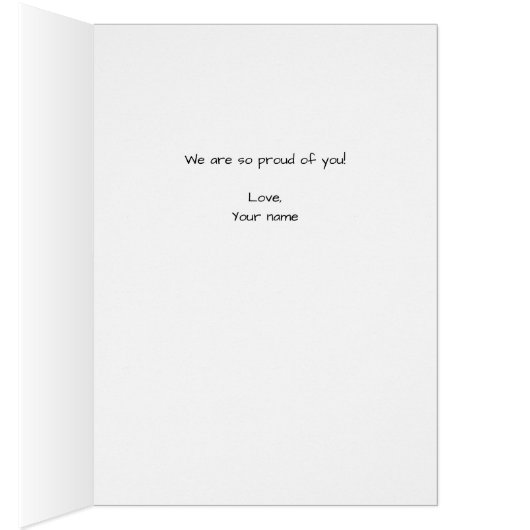 Five Photo Graduation Collage Congrats Card (Innen (Rechts))