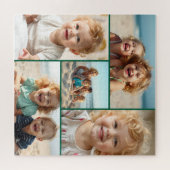Five Photo Template | Personalized Family Puzzle (Horizontal)