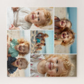 Five Photo Template | Personalized Family Puzzle (Horizontal)