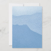 Five Photos on Watercolor Graduate Blue ID892 Einladung (Rückseite)