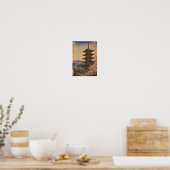 Five-Storied Pagoda in Spring Poster (Küche)