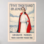 Five thousand by June - Graduate Nurses Needed Poster (Vorne)