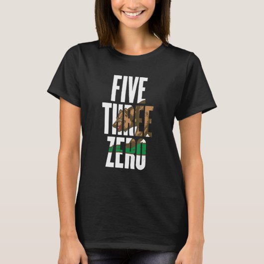 Five Three Zero 530 Area Code California Redding C T-Shirt (Vorderseite)