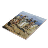Five Vaqueros on Horseback von Edward Borein Fliese (Seite)