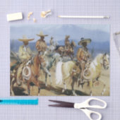 Five Vaqueros on Horseback von Edward Borein Seidenpapier (Handwerk)