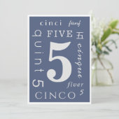 Five Years Sober Karte (Stehend Vorderseite)