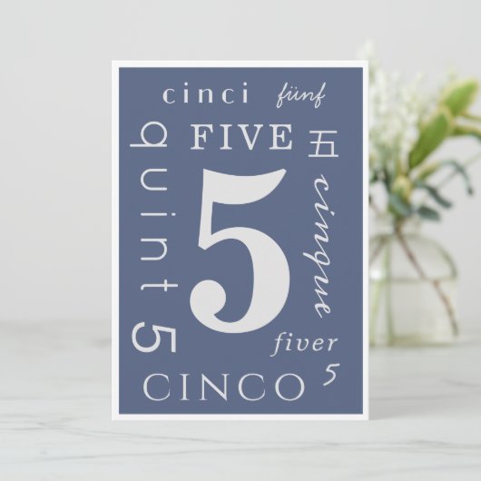 Five Years Sober Karte (Stehend Vorderseite)