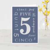 Five Years Sober Karte (Gelbe Blume)