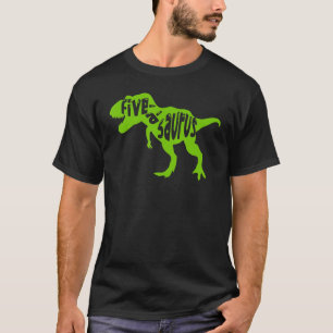 Fiveasaurus Geburtstag Dinosaurier 5. Geburtstag f T-Shirt